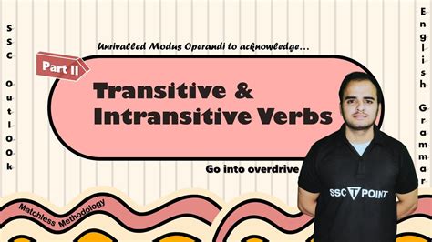 Ssc English Grammar Transitive Intransitive Verbs For Ssc Cgl Chsl