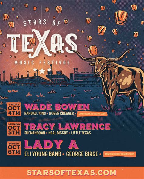 Stars of Texas Music Festival Line-Up Announcement