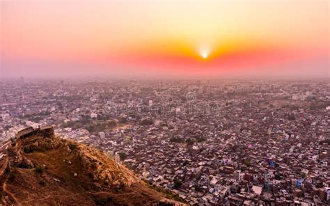 Aerial View Of Jaipur City Stock Photo Image Of Fort 186407716