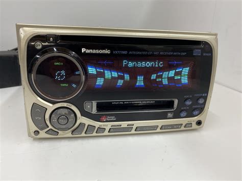 Panasonic Double Din Classic Retro Car Radio Stereo Cd And Mini Disc