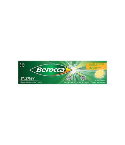 Berocca Energy Vitamin B And C Mango And Orange Flavour Effervescent