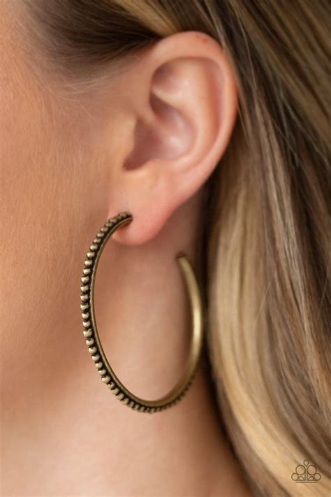 Totally On Trend Brass Paparazzi Earrings Jewelryblingthing