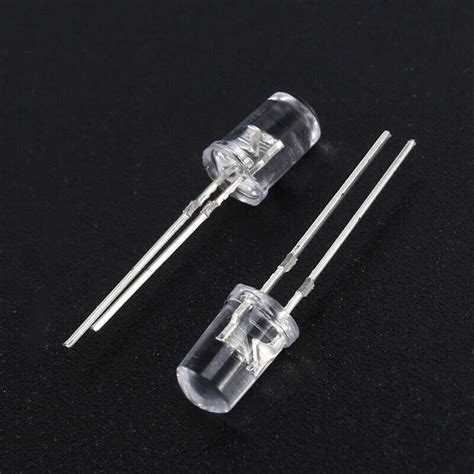 100Pcs Lot 5Mm Round Purple Uv Led Diode Super Bright Water Clear Led