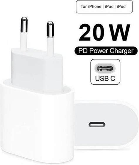 Iphone 12 13 Stekker 20w Usb C Oplader Wit Geschikt Voor Apple Iphone 12 Ipad