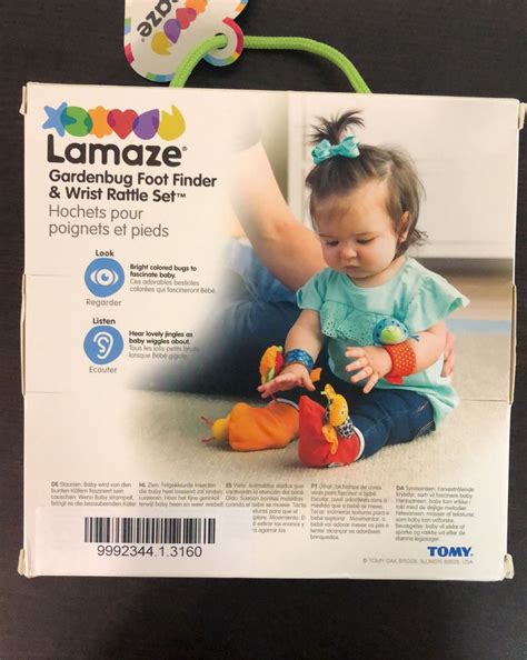 lamaze garden bug wrist rattle foot finder set 2