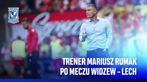 Konferencja Prasowa Trener Mariusz Rumak Po Meczu Z Widzewem D