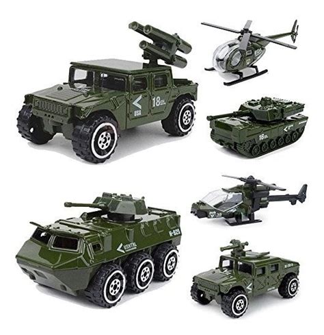 Diecast Army Vehicle Playset Niños Modelo Coche Militar Jugu Mercado