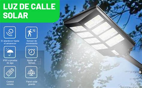 800W Lamparas Solares Exterior 640 Paga Hasta 24 Meses