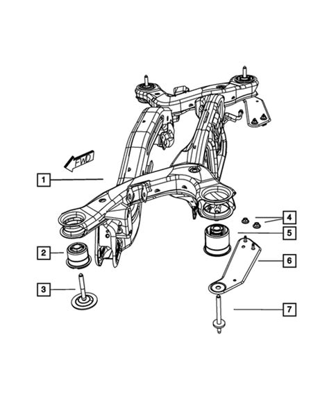 Rear Suspension And Cradle For 2008 Dodge Avenger My Mopar Parts