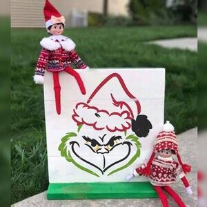 Reusable Christmas Stencils For Painting Grinch Stencil Etsy