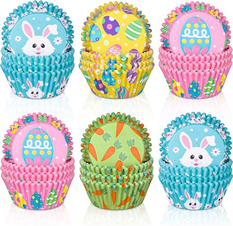 Amazon Jarthenaamcs Pcs Easter Cupcake Liners Easter Egg Bunny