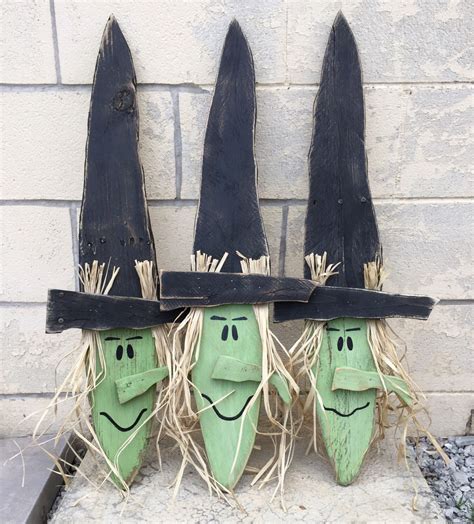 Wood Witch Halloween Wood Decor Witch Fall Pallet Signs Etsy In