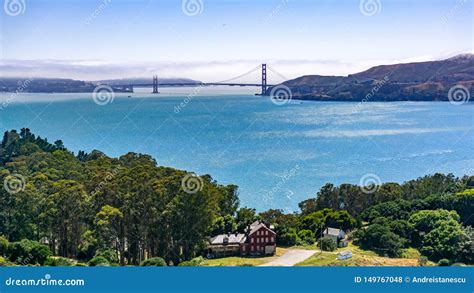 Golden Gate Bridge Como Visto De Angel Island Calif Rnia Foto De Stock