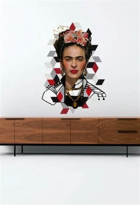 Vinilo Decorativo Frida Kahlo Sticker Gigante X Cm Meses Sin