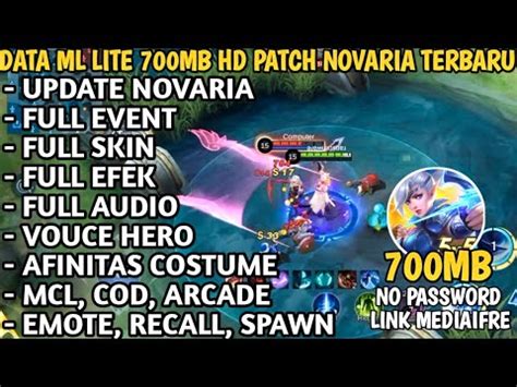 Data Ml Lite Mb Full Event Patch Novaria Terbaru Data Ml Lite