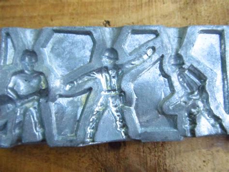 Vintage Metal Lead Soldier Mold Toy Soldier Mold Make Your