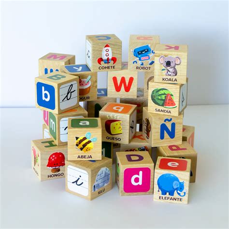 Cubos Abc Letras Y Dibujos Tesintesan