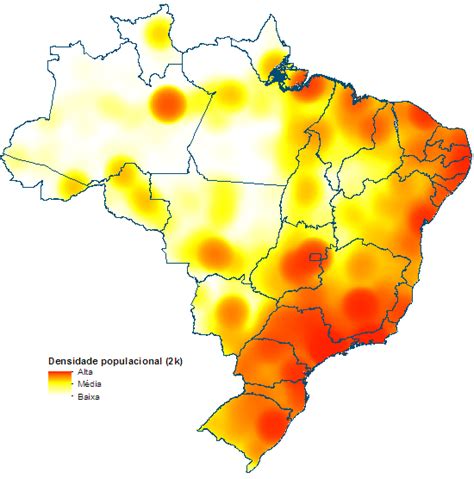 Forest GIS Densidade Populacional No Brasil HeatMaps