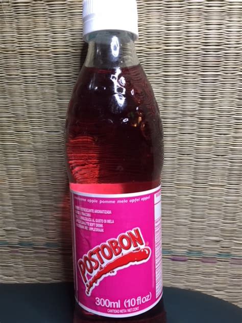 Postobon Apple Soda.