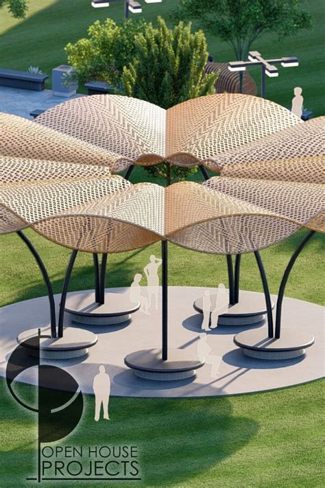 Parametric Gazebo Concept Ideas For Public Spaces Pavilion Design