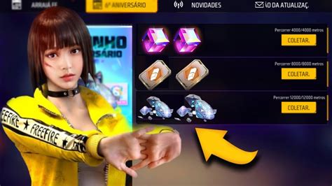 COMO GANHAR CUBO MÁGICO E RECOMPENSAS NO 6 ANIVERSÁRIO DO FREE FIRE