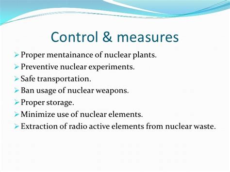 Nuclear pollution