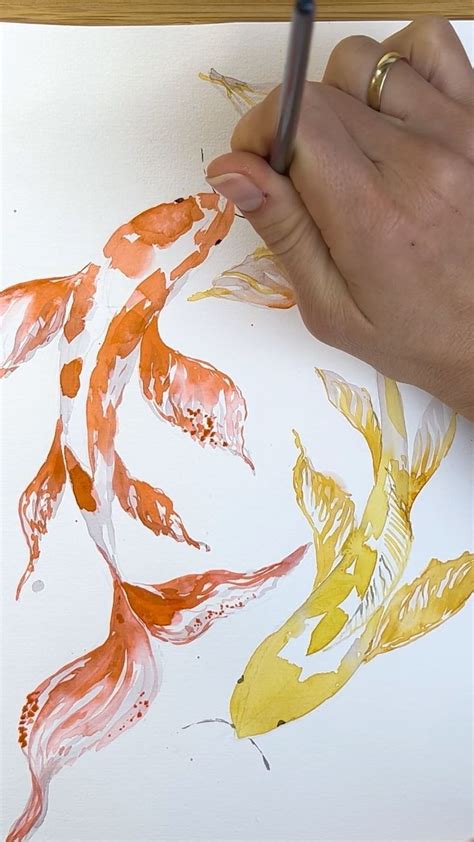 Koi fish watercolor tutorial how to paint vibrant movement – Artofit