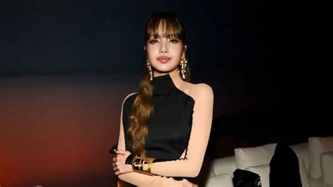 Lisa Of Blackpink Poses In Schiaparelli Nude Illusion Dress In New Photos