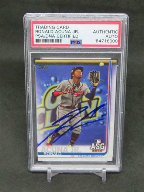 Topps All Star Game Asg Us Ronald Acuna Jr Signed Psa Auto