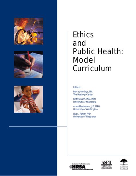 Ethics And Public Health Model Curriculum