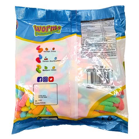 Gomita Worms Gummies Neón 1kg Jovy Dulcerías Y Abarroteras Vázquez