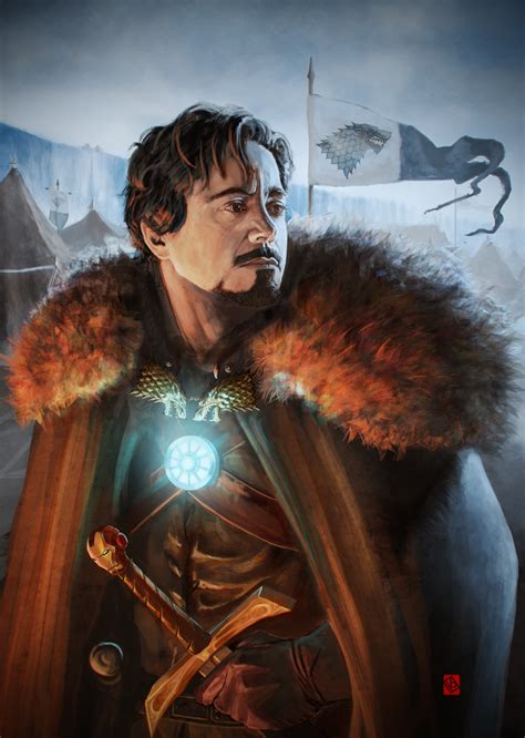 Tony Stark Of Winterfell Game Of Thrones And Iron Man Fan Art