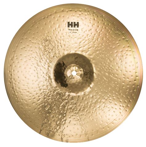 Sabian 17 HH Hand Hammered Extra Thin Crash Cymbal Reverb Canada