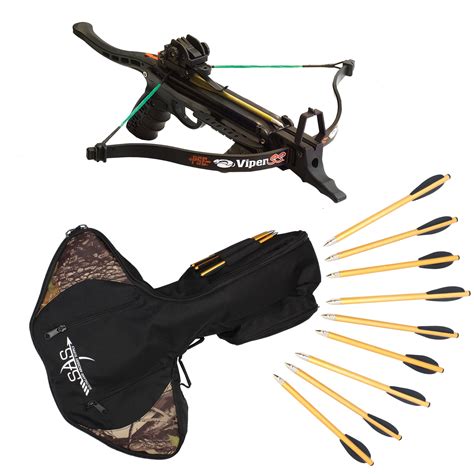 Pse Viper Ss Handheld Pistol Crossbow Package With Sas Bag And Extra A