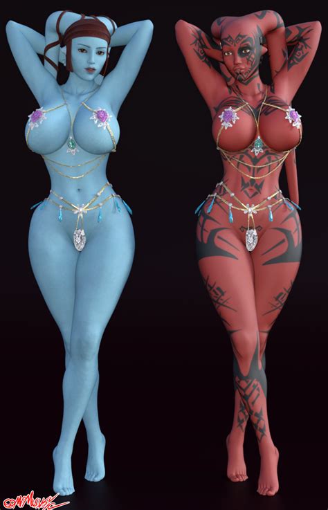 Rule Girls D Aayla Secura Alien Alien Girl Amber Eyes Ass