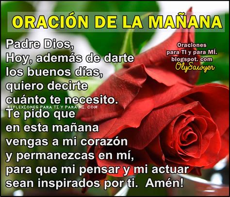 Oraciones Para Ti Y Para M Oraci N De La Ma Ana Padre Dios Hoy