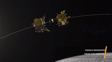 India's Chandrayaan-2 Moon Orbiter Releases Vikram Lunar Lander | Space