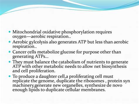 Cancer metabolism | PPT