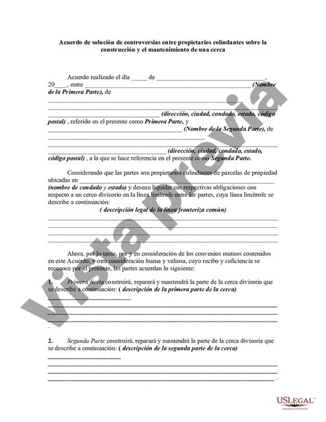 Philadelphia Pennsylvania Acuerdo De Resolución De Disputas Entre Propietarios Colindantes Con