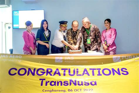 TransNusa Terbang Perdana Layani Rute Jakarta Yogyakarta Bali