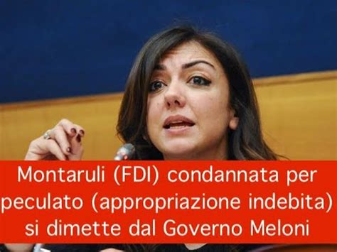 Montaruli FDI Condannata Per Peculato Appropriazione Indebita Si