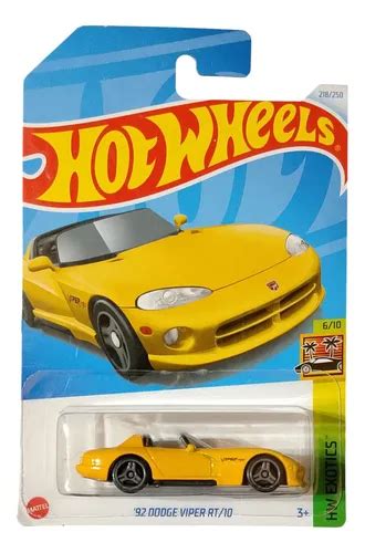 Hot Wheels 92 Dodge Viper Rt 10 Serie Hw Exotics Amarillo Meses sin interés