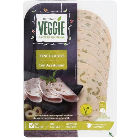 Lonchas Vegetarianas Con Verduras Y Aceitunas Carrefour Veggie Sin