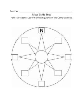 Map Skills Test by Teaching for the Heart | TPT