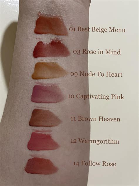 Peripera Ink Mood Glowy Tint Swatches : r/beautytalkph