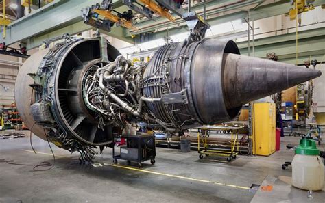 Pratt & Whitney PW4000 engine used on a Boeing 777. San Francisco International Airport 2023 ...