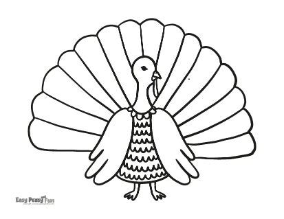 Turkey Feather Coloring Page Sketch Coloring Page