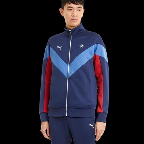 Veste BMW M Motorsport Puma Softshell Tracksuit Bleu Rouge Homme