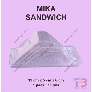 Jual Mika Sandwich Segitiga Isi 10 Pcs Mika Sando Fruit Salad Mika