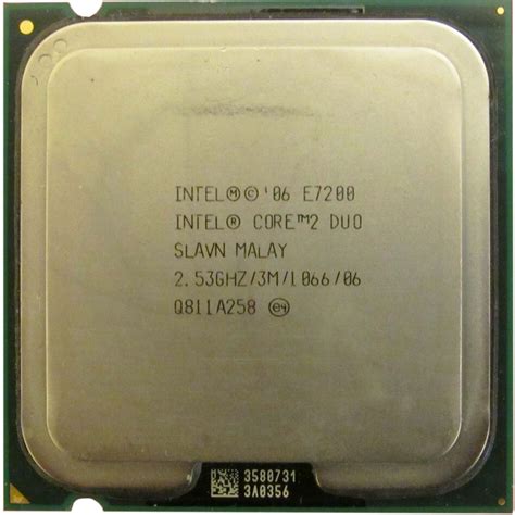 PC CPU LGA 775 CORE 2 DUO E7200 2 53GHZ SLA95 LGA775 PROCESSORE SOCKET